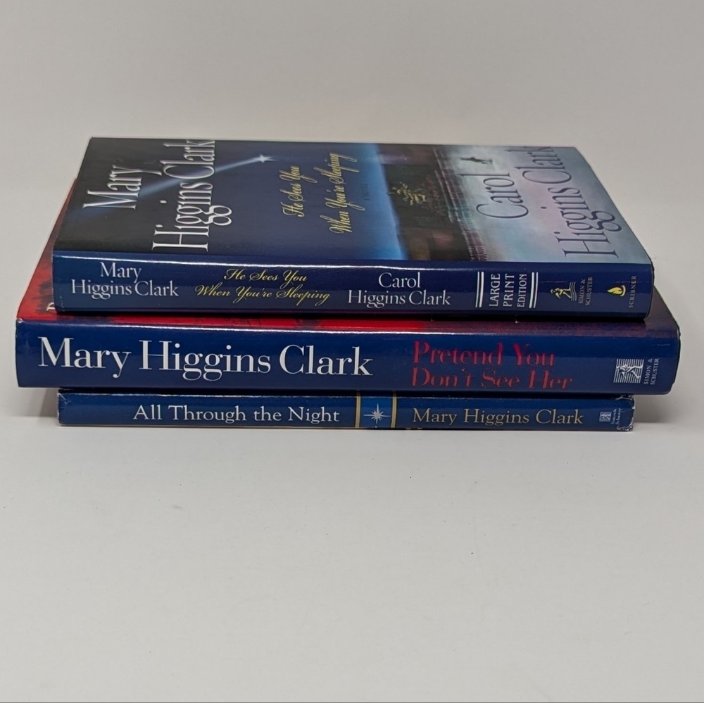 Mary Higgins Clark Lot Of 3 Suspense Books Good